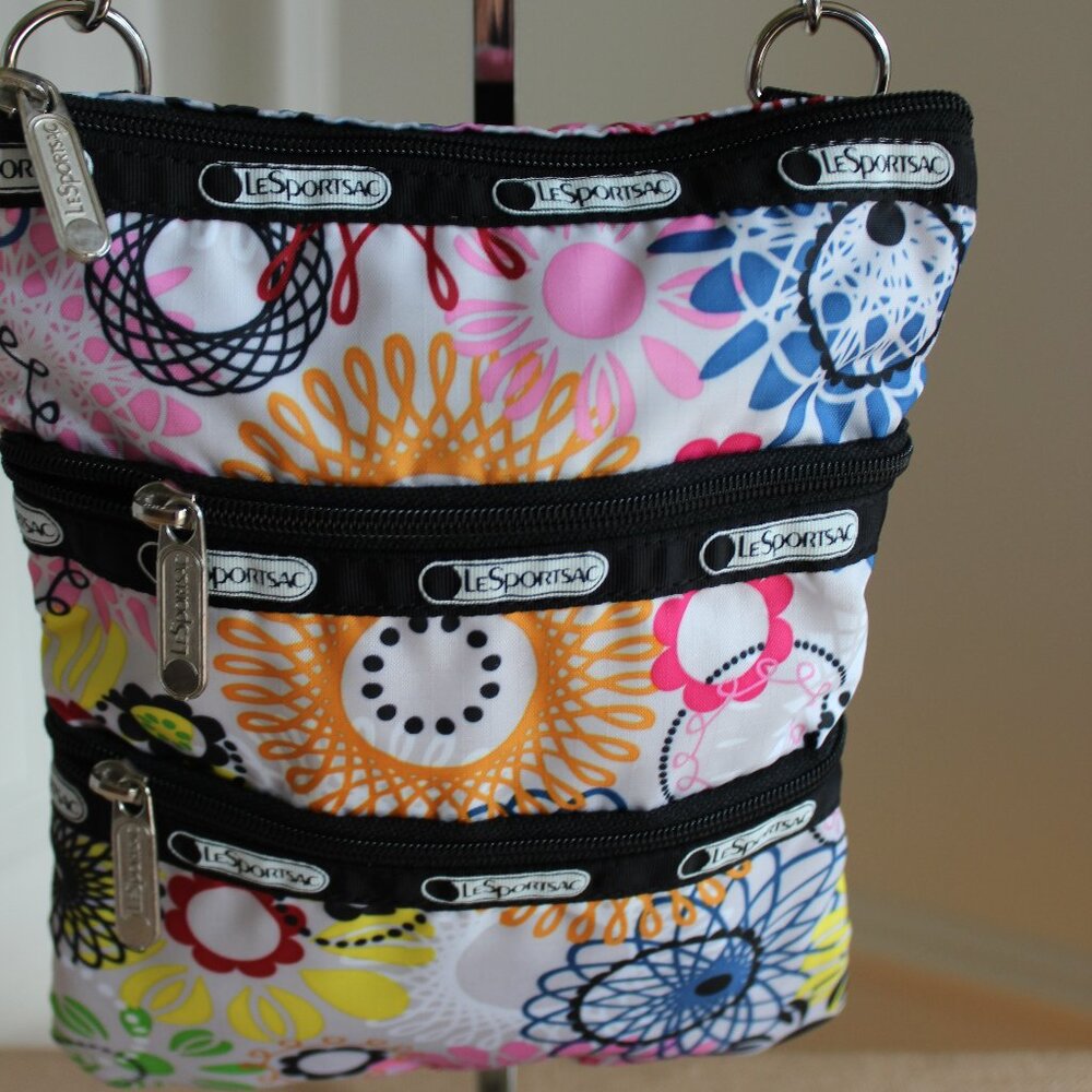 Lesportsac 3-Zip Crossbody w/Adjustable Strap - Picture 2 of 6